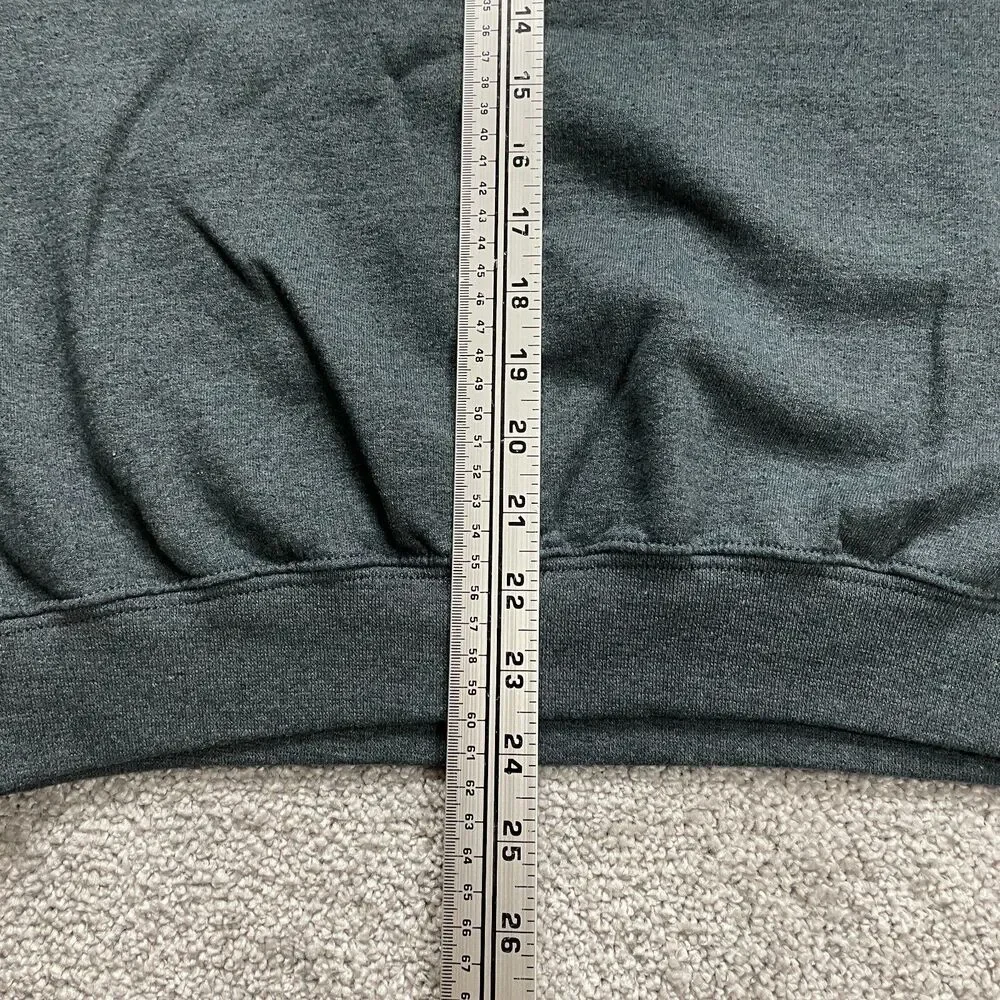 Gildan Heavy Blend Sweatshirt Mens Medium Gray Feet First Outdoors Logo Crew
